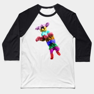 Crazy Rainbow Cockapoo Baseball T-Shirt